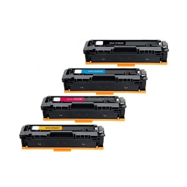 خرید کارتریج رنگی لیزری اچ پی ست چهار رنگ hp 201A