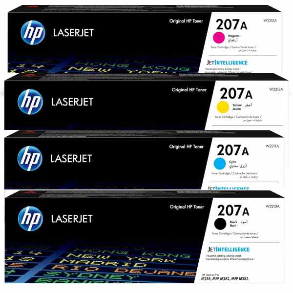 کارتریج تونر اچ پی چهار رنگ مدل HP 207A