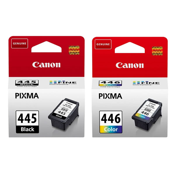 کارتریج جوهر افشان کانن مدل Pixma 445 - 446 مجموعه 2 عددی
