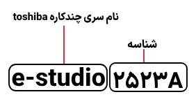 شناسایی حروف بکار رفته در دستگاه کپی توشیبا e-studio 2523A