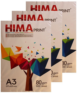 خرید کاغذ a3 هیما بسته 1500 برگی