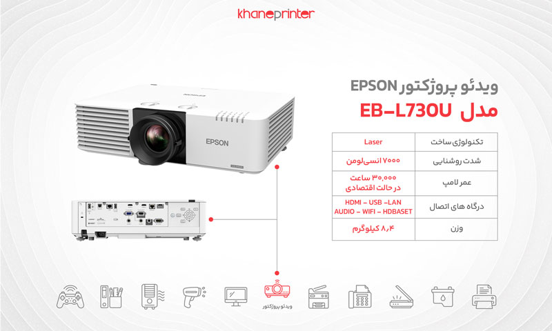 خرید ویدئو پروژکتور اپسون مدل L730U