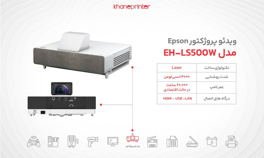 خرید پروژکتور اپسون مدل ls500w