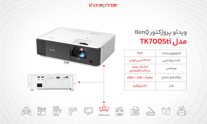 خرید پروژکتور بنکیو مدل benq tk700