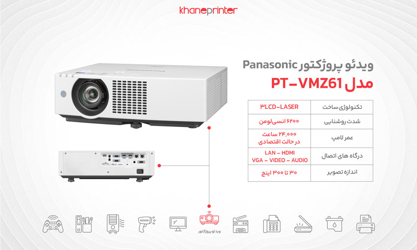 خرید پروژکتور پاناسونیک vmz61