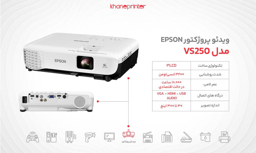 خرید پروژکتور اپسون vs250