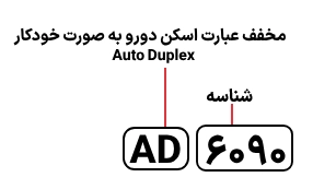 شناسایی حروف بکار رفته در اسکنر Avision AD 6090