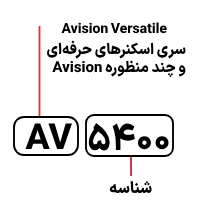 شناسایی حروف بکار رفته در اسکنر Avision AV 5400