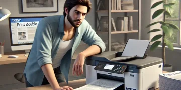 نحوه فعال کردن چاپ دورو در پرینترهای brother