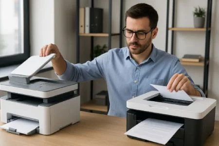 مقایسه پرینتر با تغذیه خودکار و بدون آن