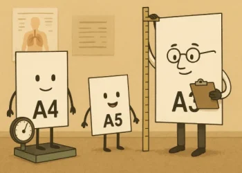 A4، A3 یا A5؟ تفاوت سایزهای کاغذ در یک نگاه