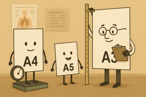 A4، A3 یا A5؟ تفاوت سایزهای کاغذ در یک نگاه
