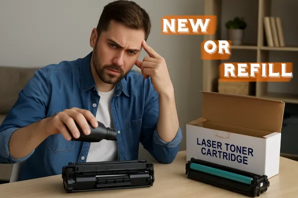 کارتریج لیزری شارژ شده یا نو؟ بررسی مزایا و معایب