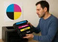 معنی رنگ CMYK در کارتریج لیزری