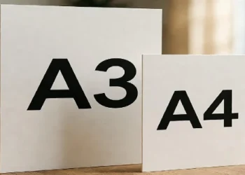 تفاوت کاغذ A3 با A4