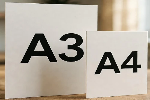 تفاوت کاغذ A3 با A4