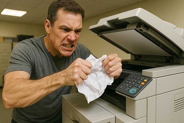 علت گیر کردن کاغذ در دستگاه کپی و راهحل آن