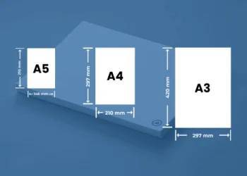 تفاوت سایزهای کاغذ