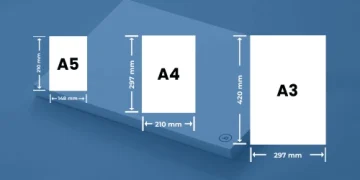 تفاوت سایزهای کاغذ
