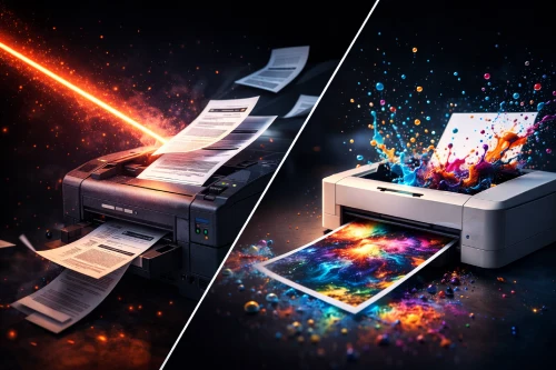 بررسی انتخاب بین لیزری و جوهرافشان