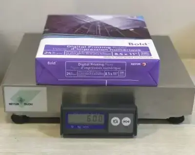 وزن یک بسته کاغذ A4 